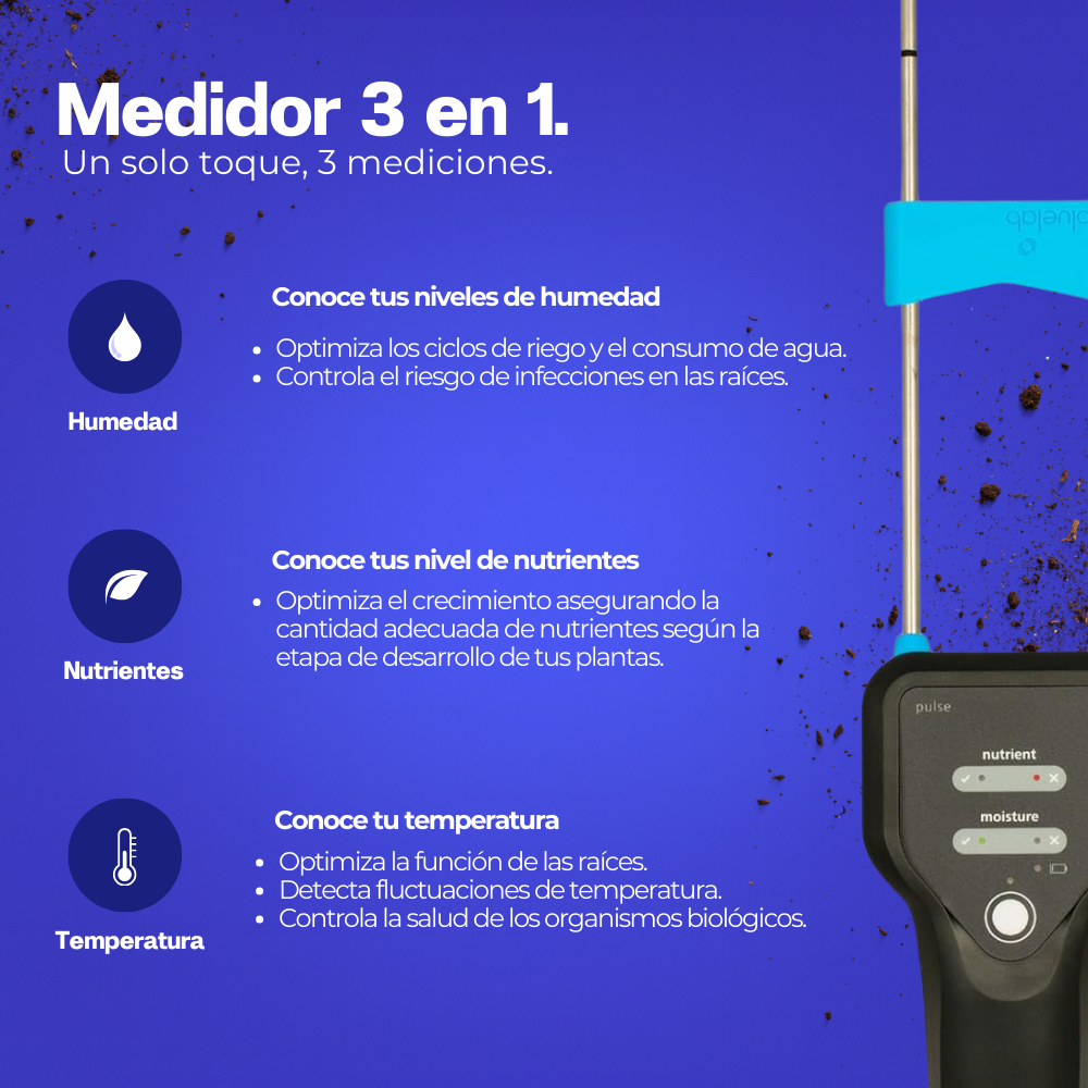 Bluelab Pulse Medidor Multimedia EC/MC
