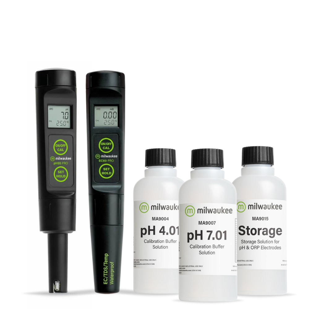 Milwaukee Kit Profesional pH/EC - Kits de medición para cultivo de cannabis