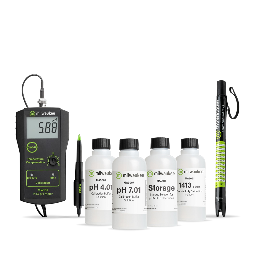 Milwaukee Kit Profesional pH/EC para Suelo – Kits de medición para cultivo de cannabis