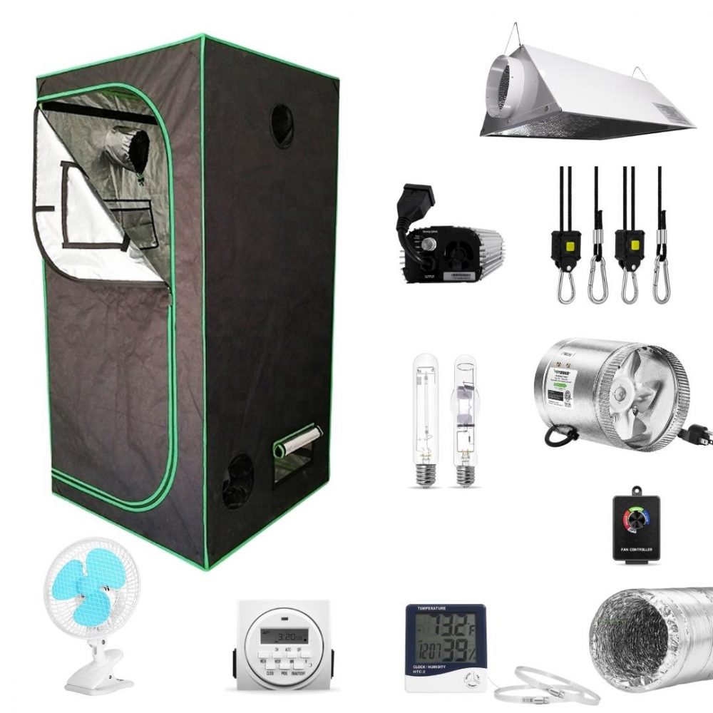 TECH Kit Básico 90X90 Lámpara Air-Cooled MH/HPS 400W - Kits de cultivo para cannabis