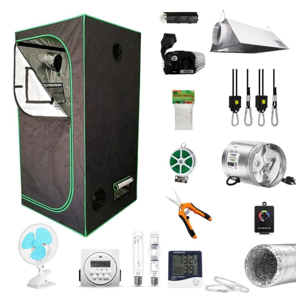 TECH Kit Profesional 90X90 Lámpara Air-Cooled MH/HPS 400W - Iluminación para cultivo y autocultivo de cannabis