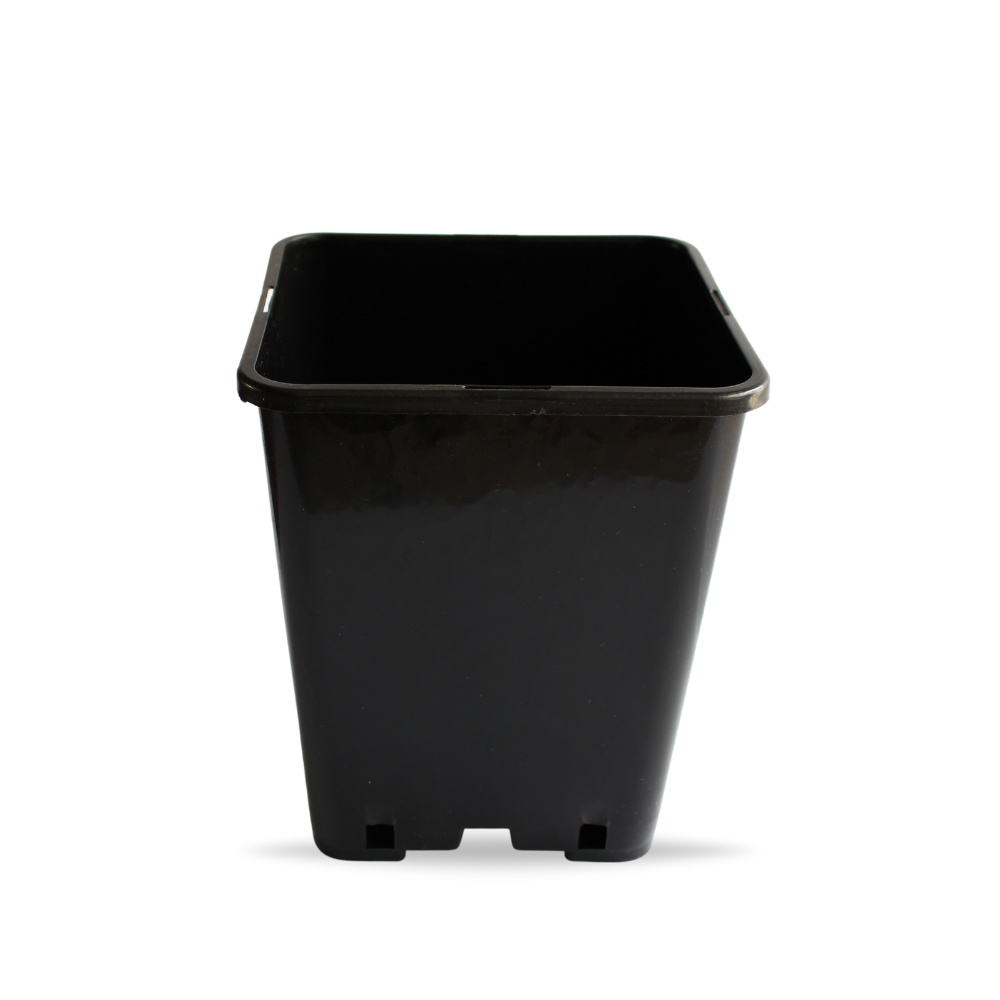 TECH Maceta Cuadrada Plastica - 7 litros (22x17,5x17,5 cm) - Macetas para cultivo y autocultivo de cannabis