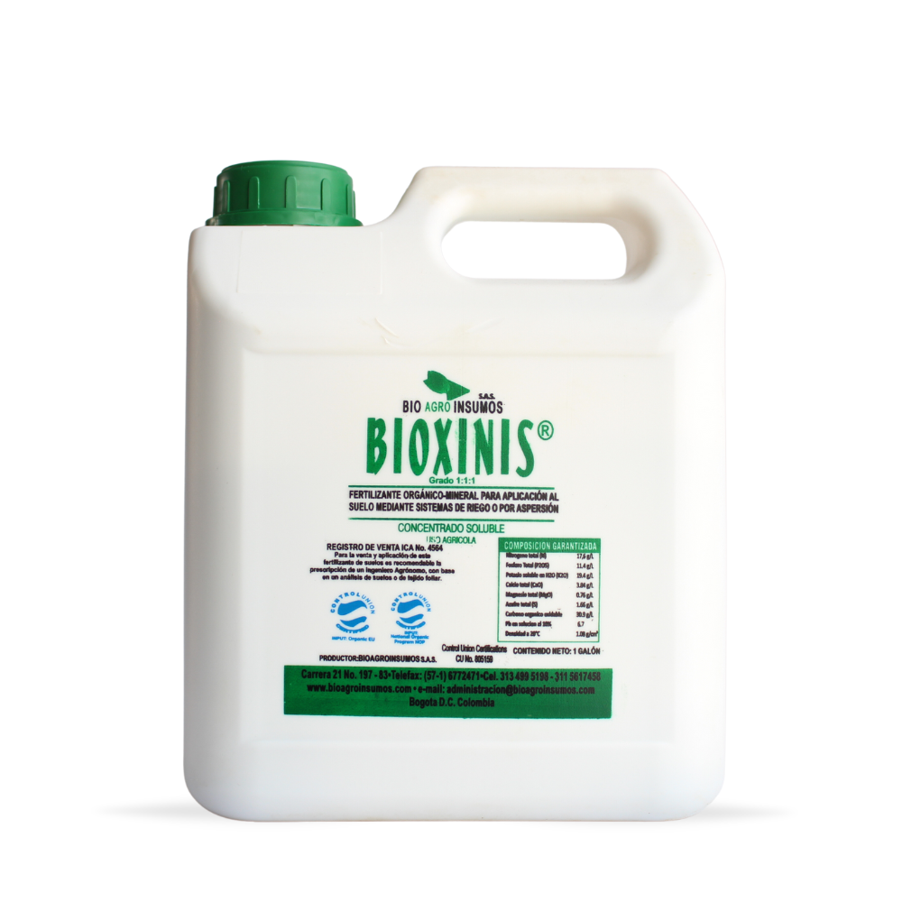 Bioxinis Biofertilizante e Insecticida Orgánico - 1 galon