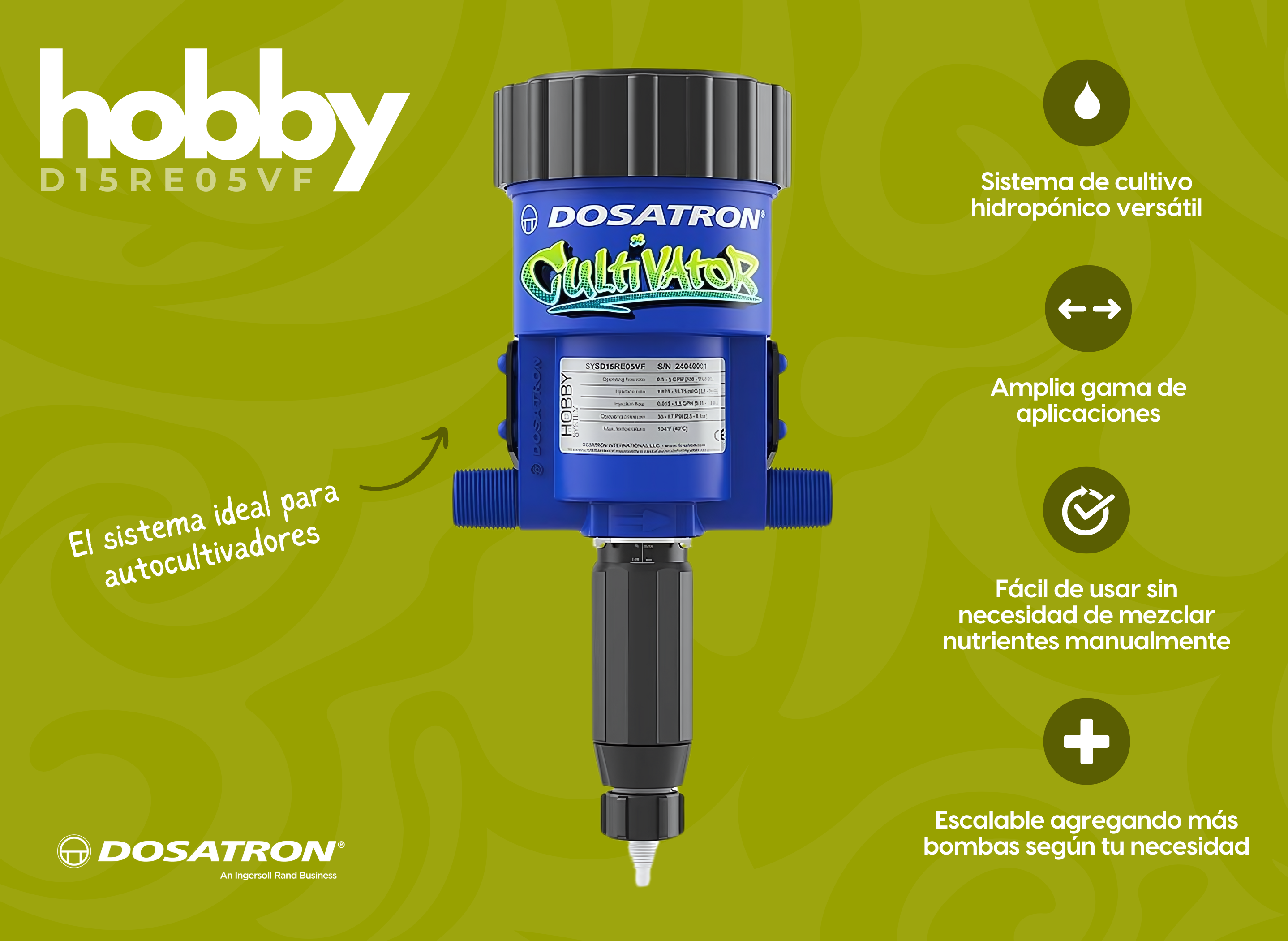 Dosatron Hobby para autocultivo