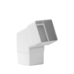 Codo bajante cuadrado para canal hidroponía de 45 grados