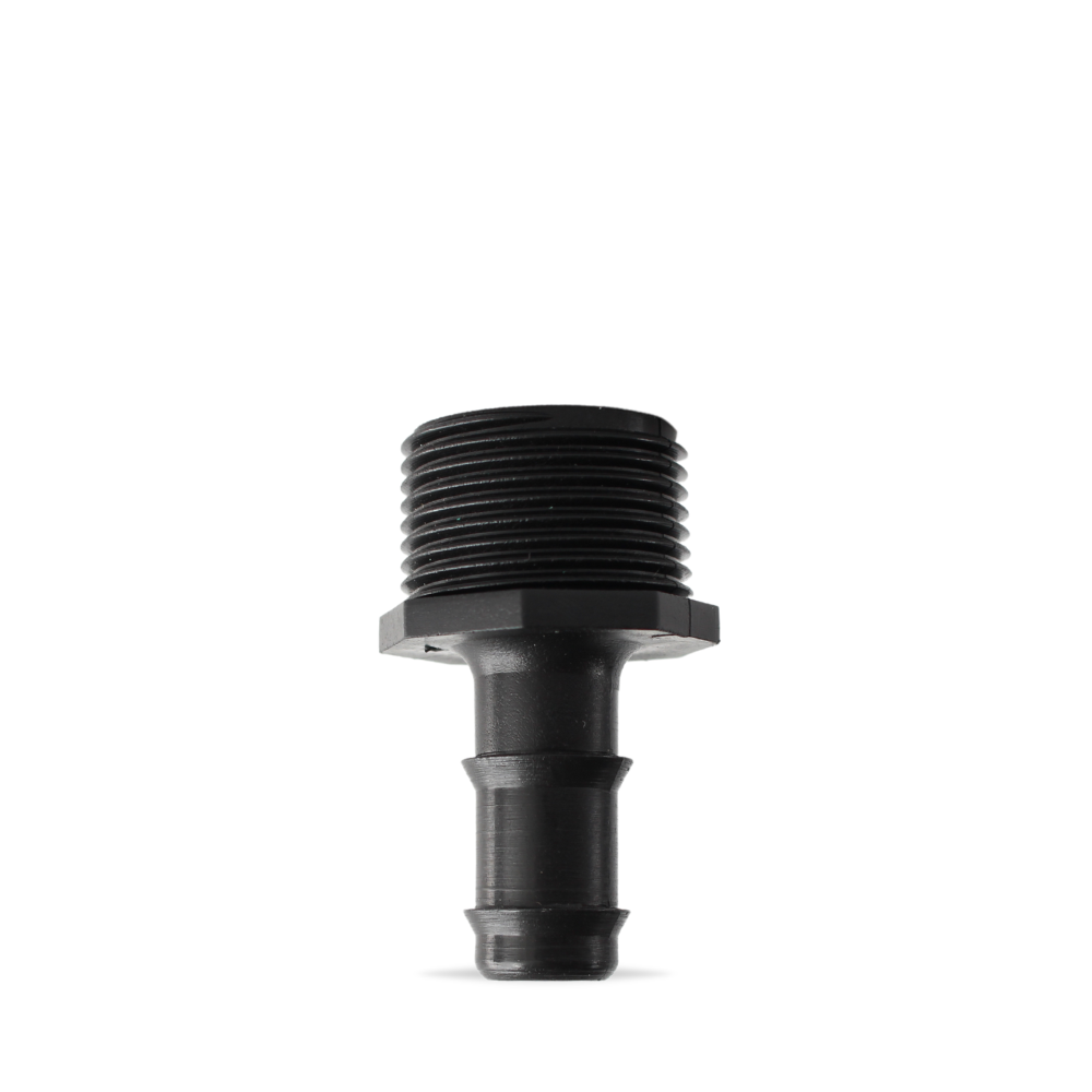 Conector macho NPT 3/4 a manguera - 16 mm