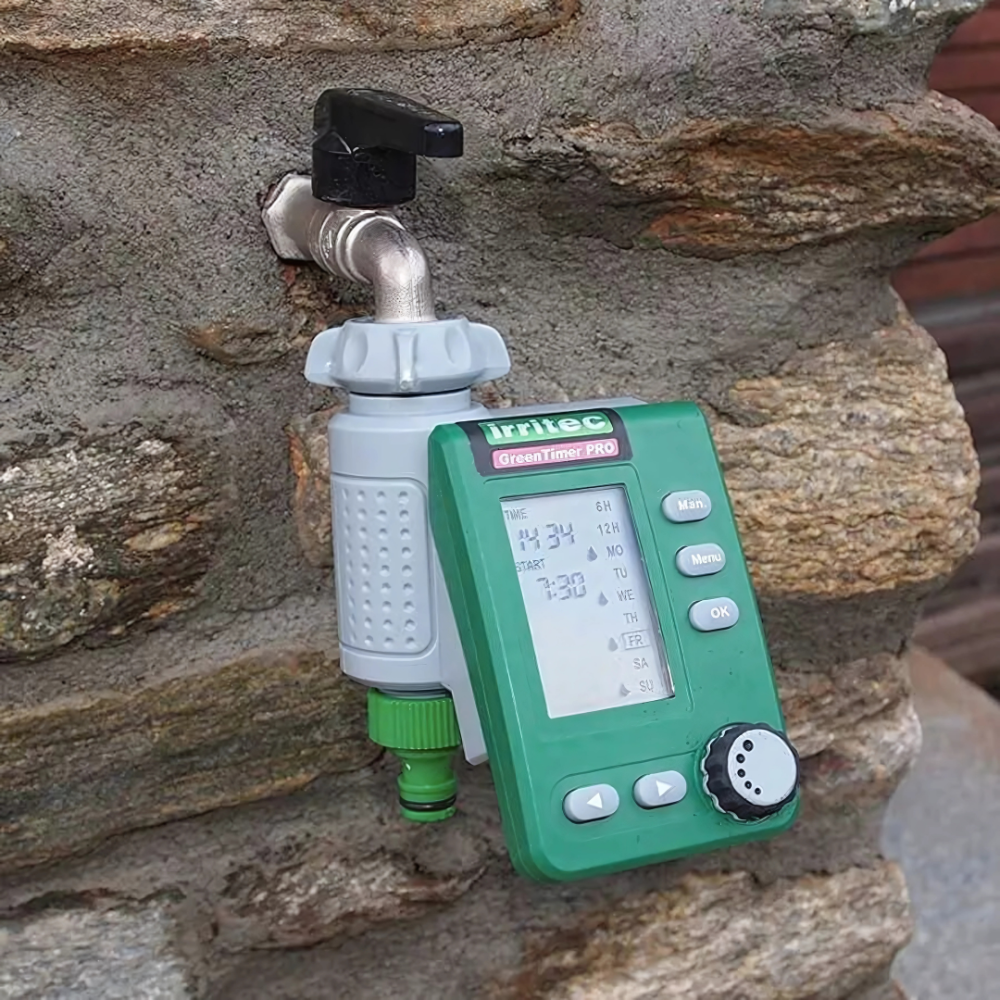 Irritec Controlador y Temporizador de riego para grifo completo