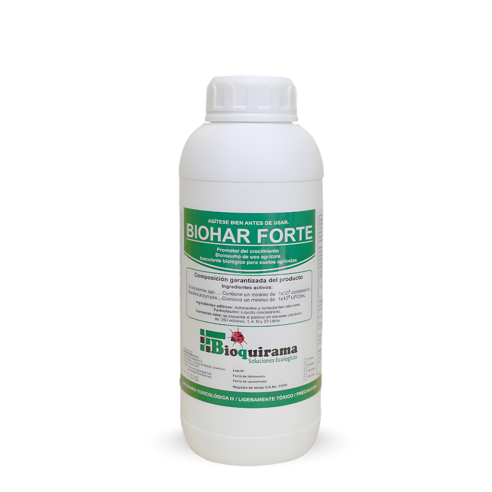 BIOHAR FORTE Biofungicida Probiótico para Suelo