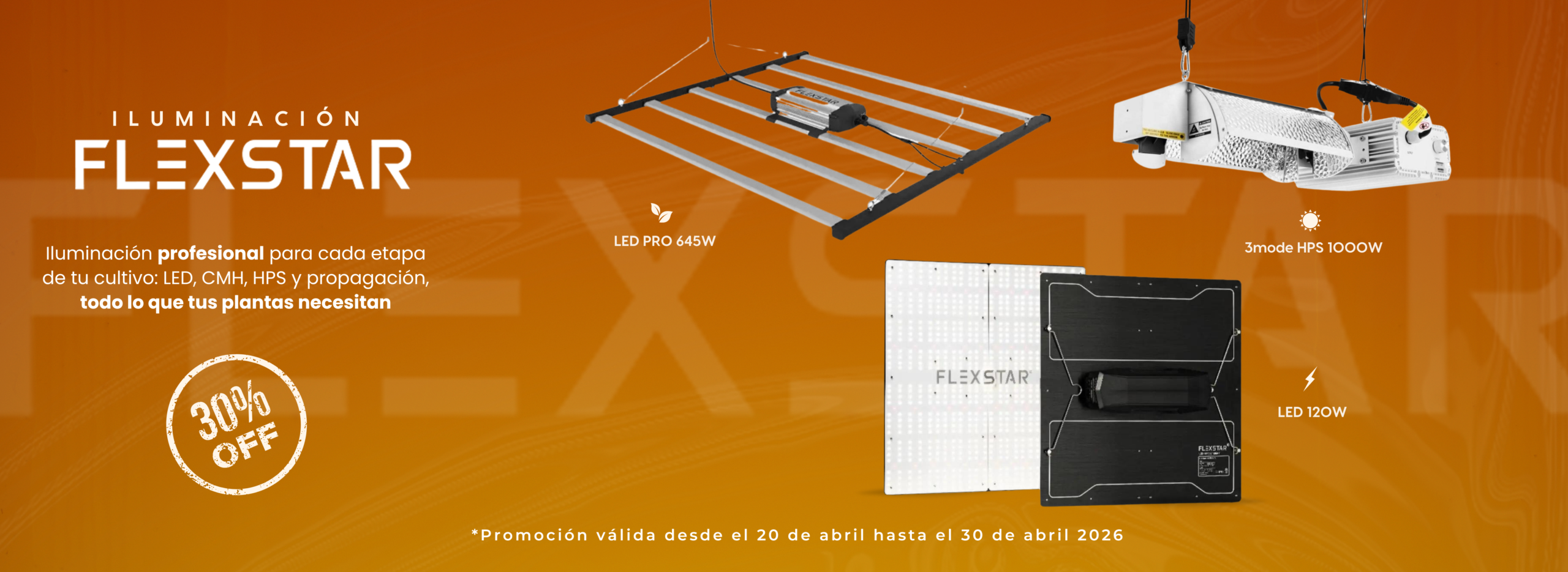 Descuentos iluminación Flexstar