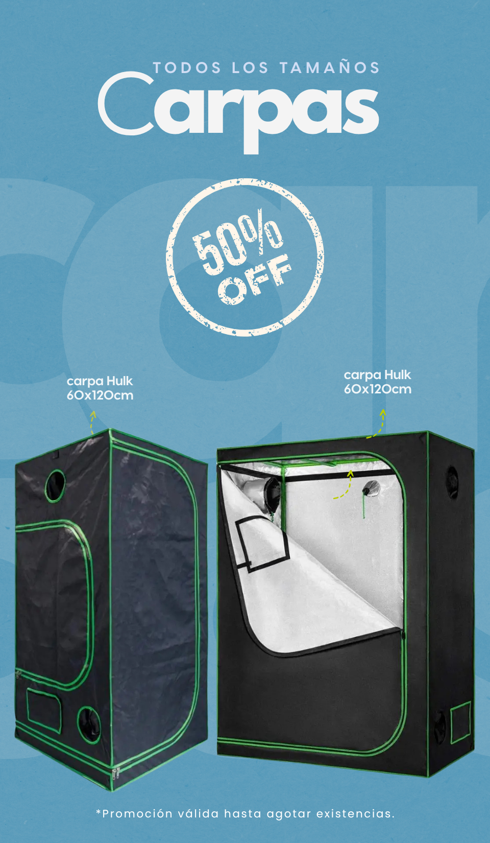 carpas descuento